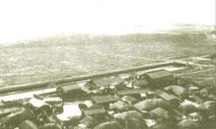 1차 매축이 완료된 1917년 부산진 매축지